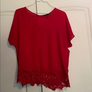 Red blouse